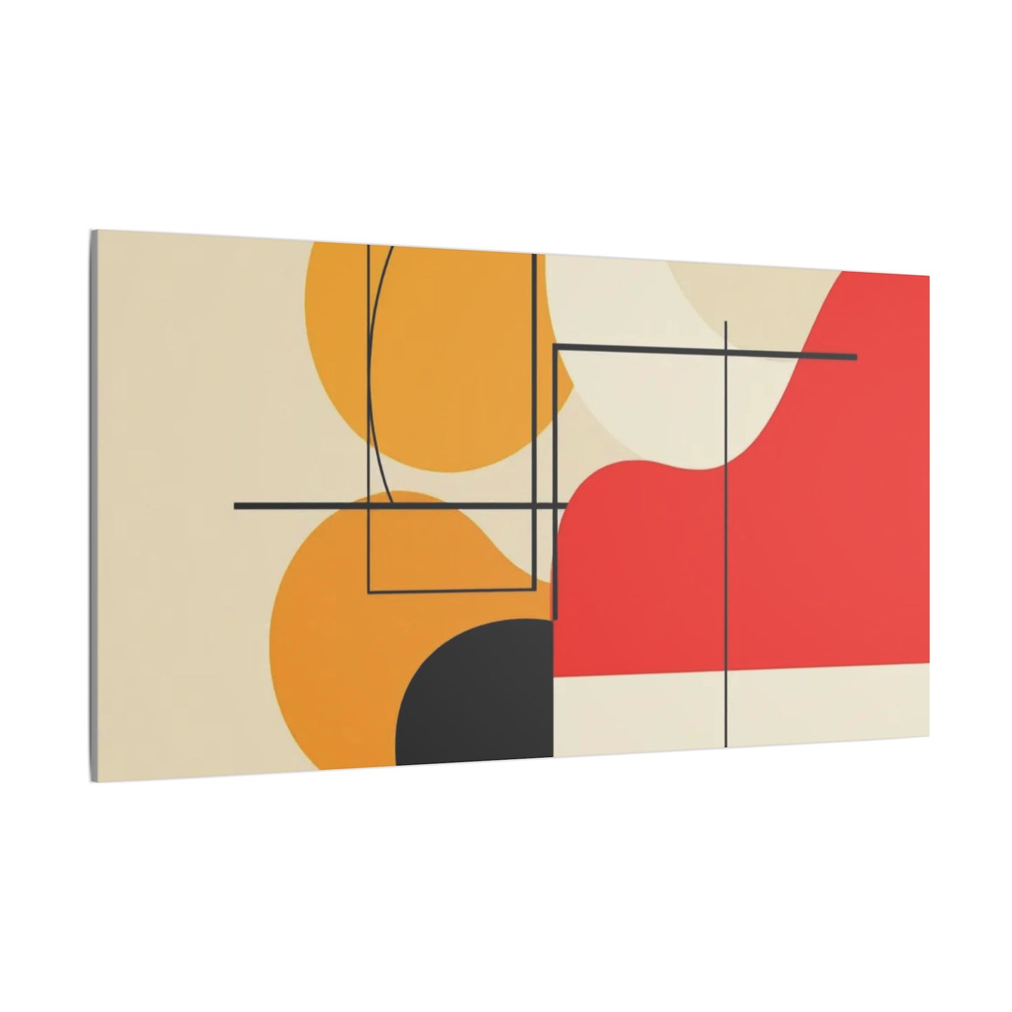 Geometric Harmony – Abstract Minimalist Canvas Art