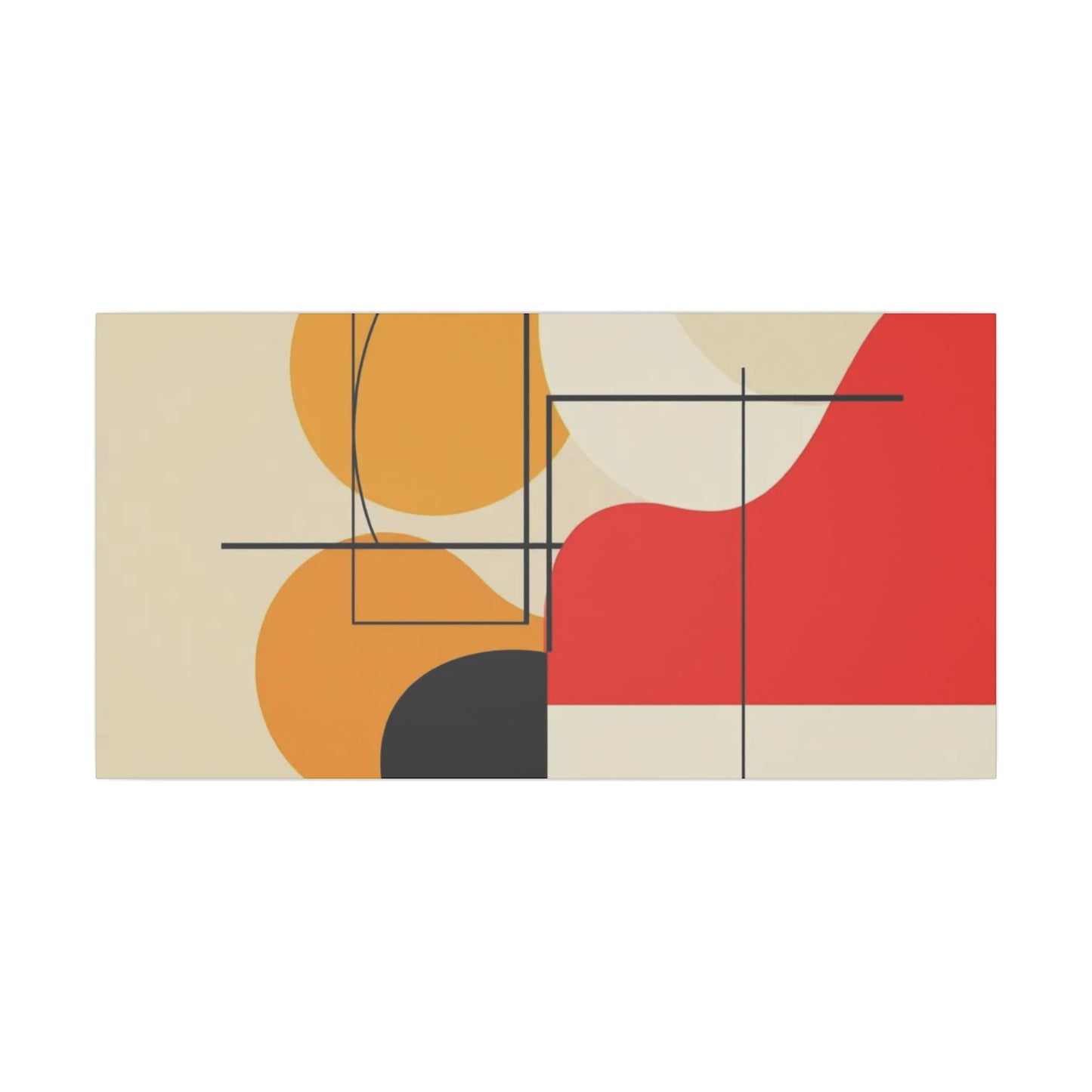 Geometric Harmony – Abstract Minimalist Canvas Art
