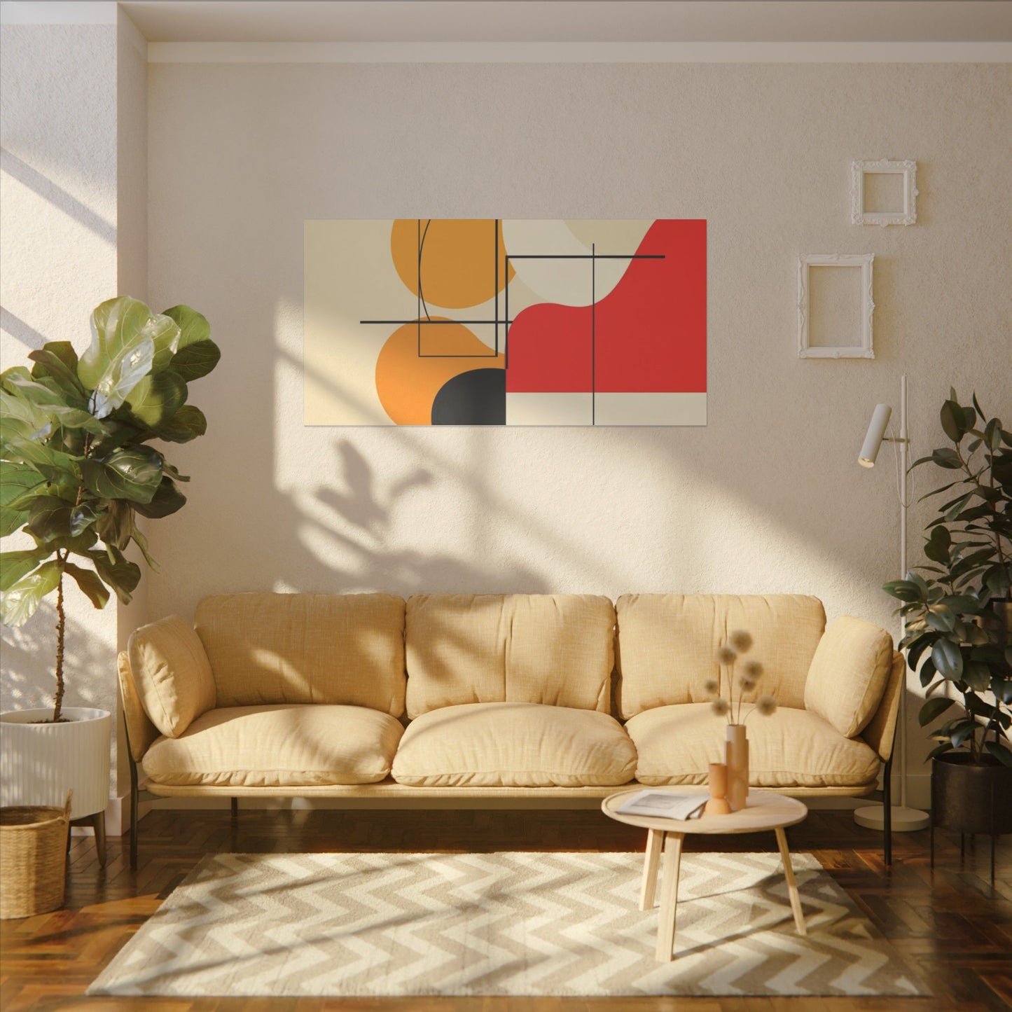 Geometric Harmony – Abstract Minimalist Canvas Art