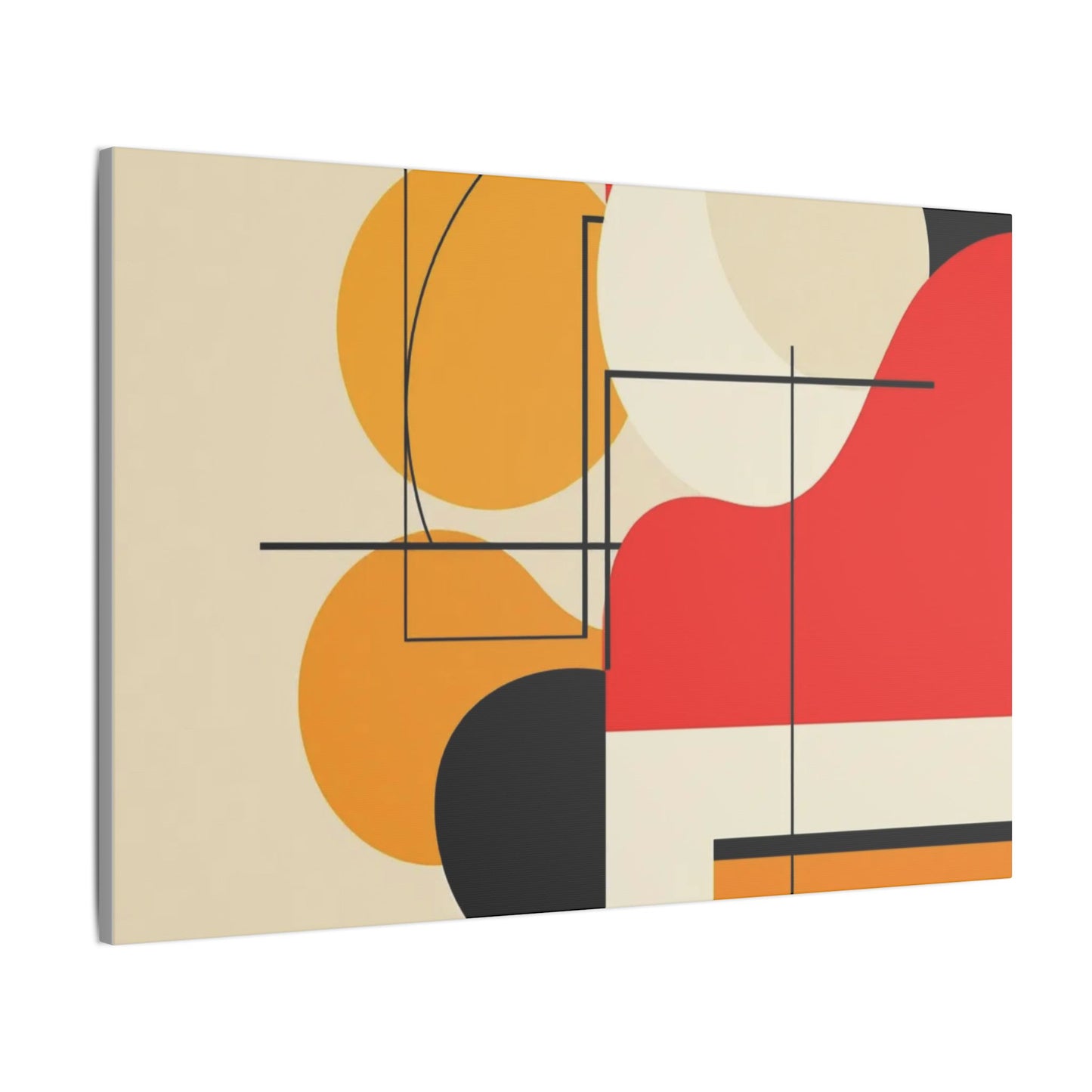 Geometric Harmony – Abstract Minimalist Canvas Art