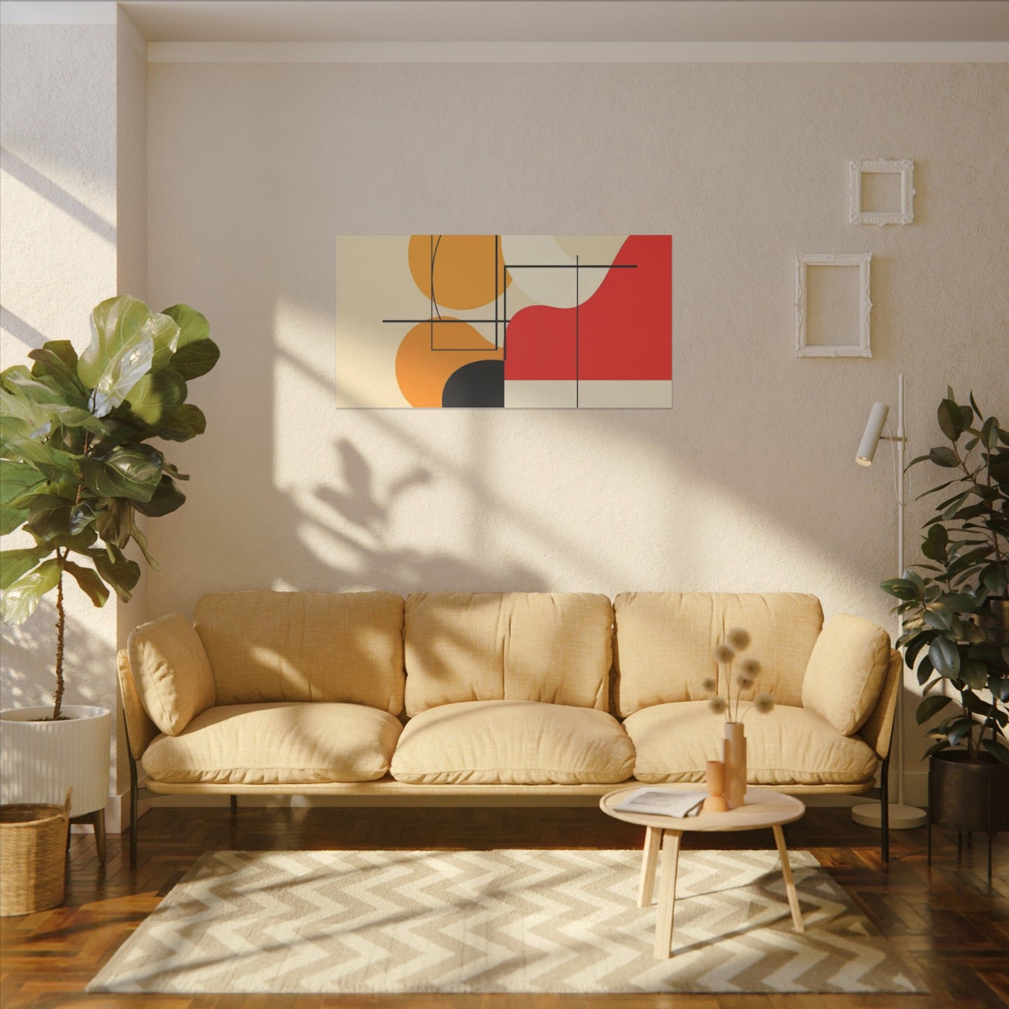 Geometric Harmony – Abstract Minimalist Canvas Art