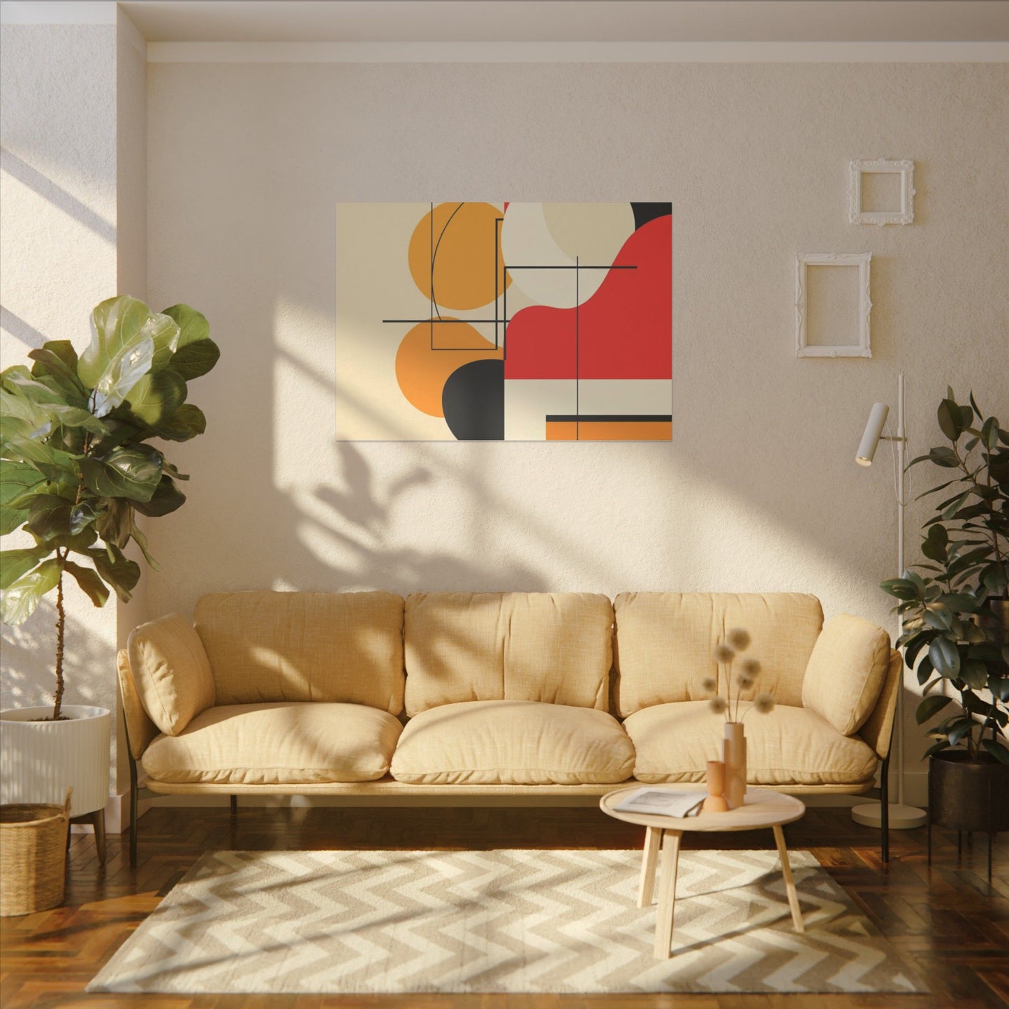 Geometric Harmony – Abstract Minimalist Canvas Art