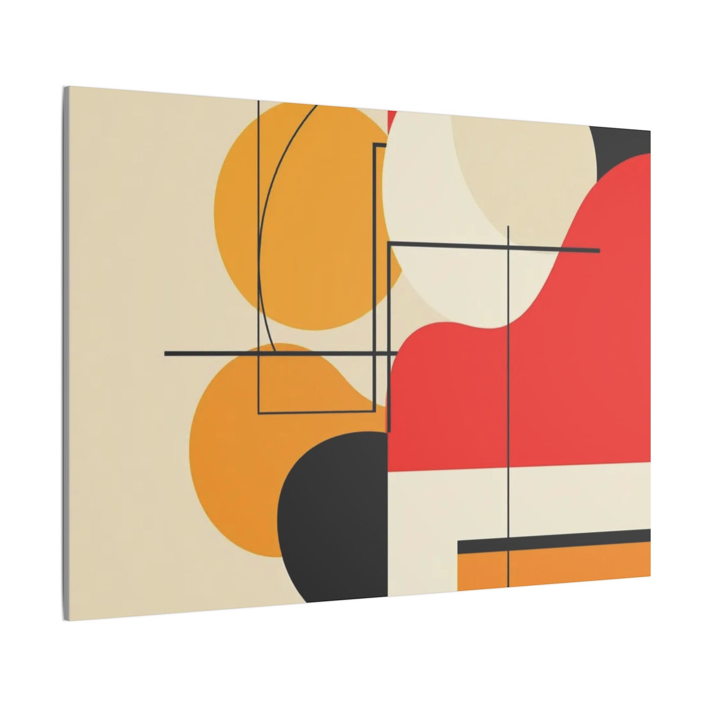 Geometric Harmony – Abstract Minimalist Canvas Art